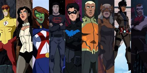 junior justice league|young justice team members.